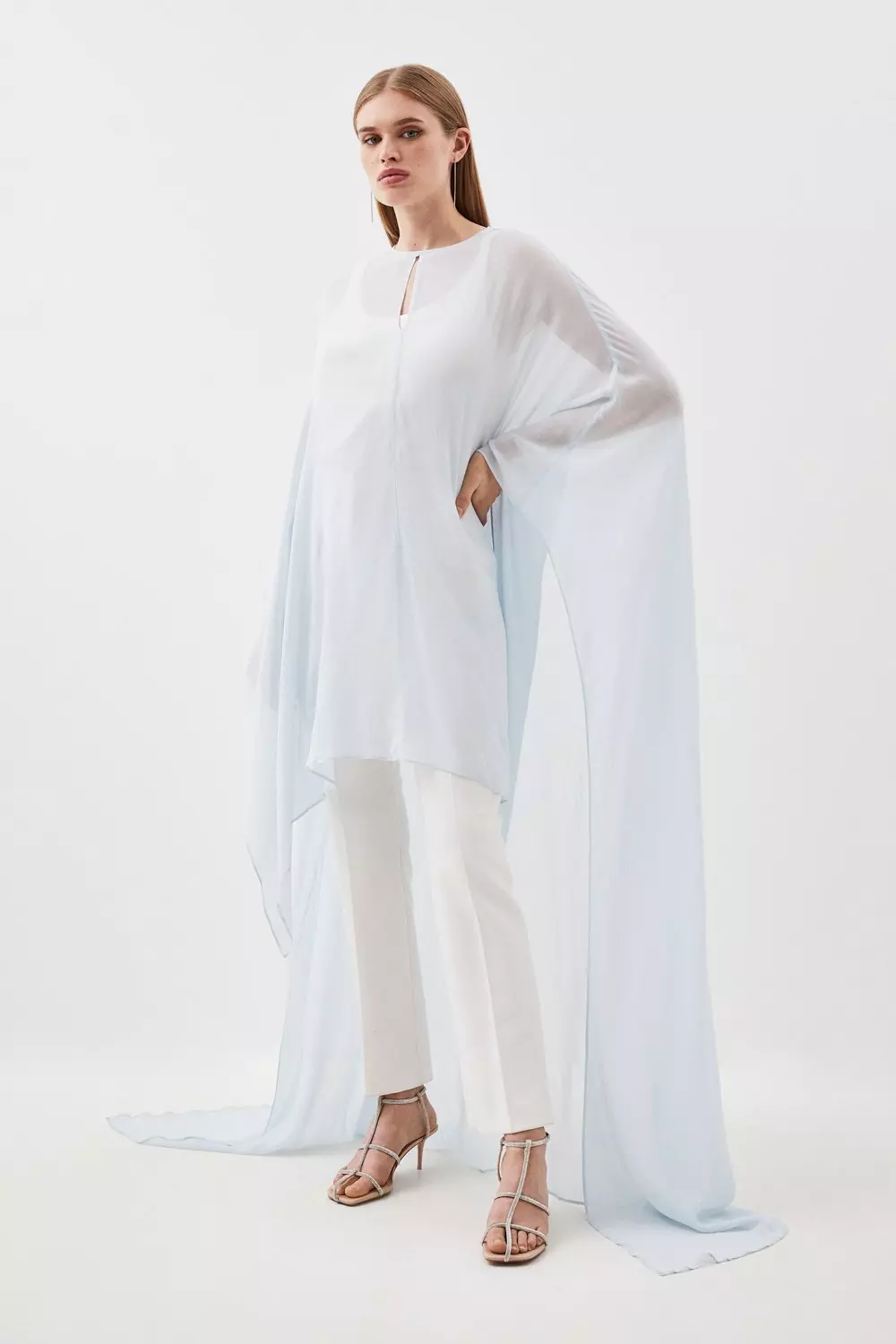 High low best sale cape top